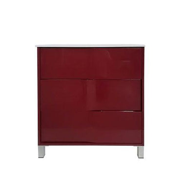 Eviva Toronto 24″Dark Red Free standing Bathroom Vanity with White Porcelain Sink Vanity Eviva